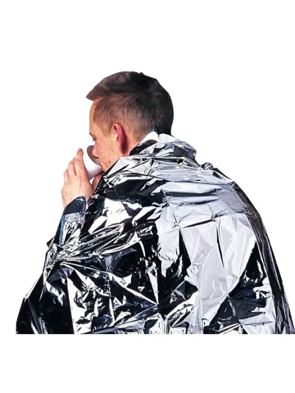 St. Johns Ambulance Disposable Heat Retaining Adult Foil Blanket (Pack of 10)